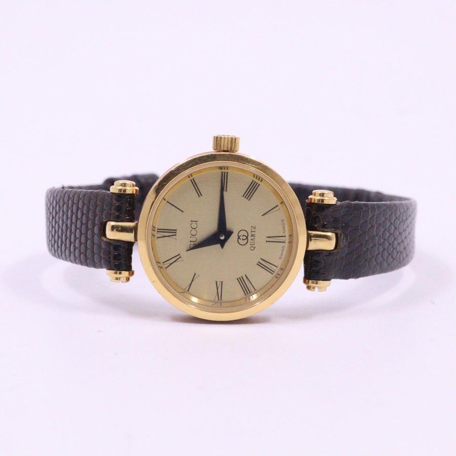 GUCCI グッチ ラウンド型 シェリーラインケース クォーツ