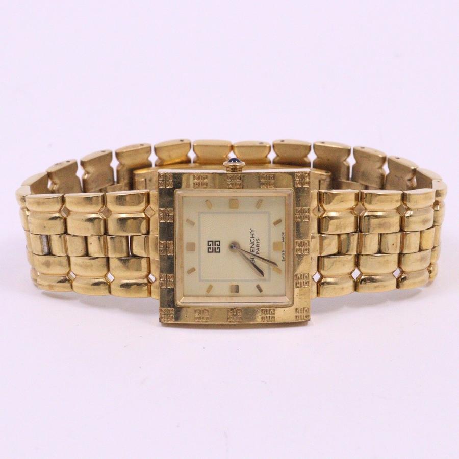 ジバンシー 腕時計 ゴールド スクエア GIVENCHY - 【希少】GIVENCHY ジバンシー 腕時計 スクエア