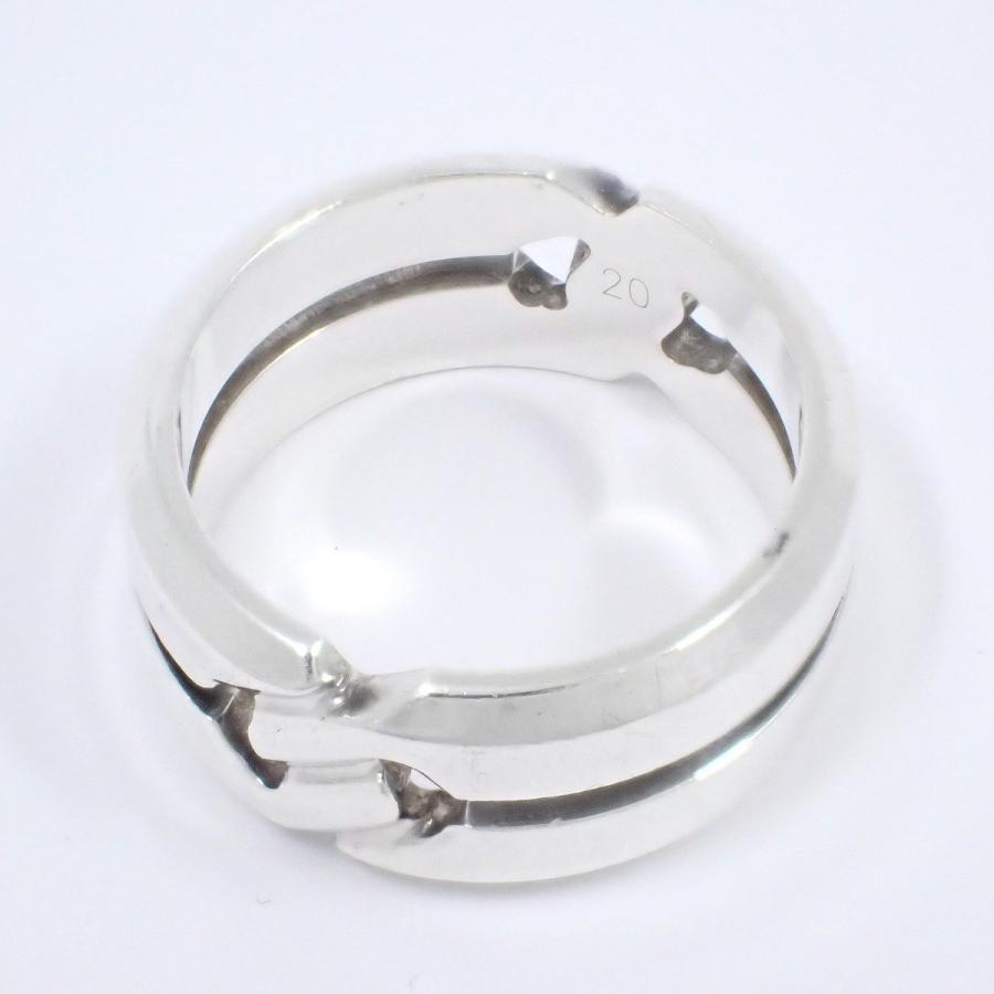 GUCCI グッチ シルバー ノット リング 20号 GUCCI グッチ シルバー ノット リング 20号