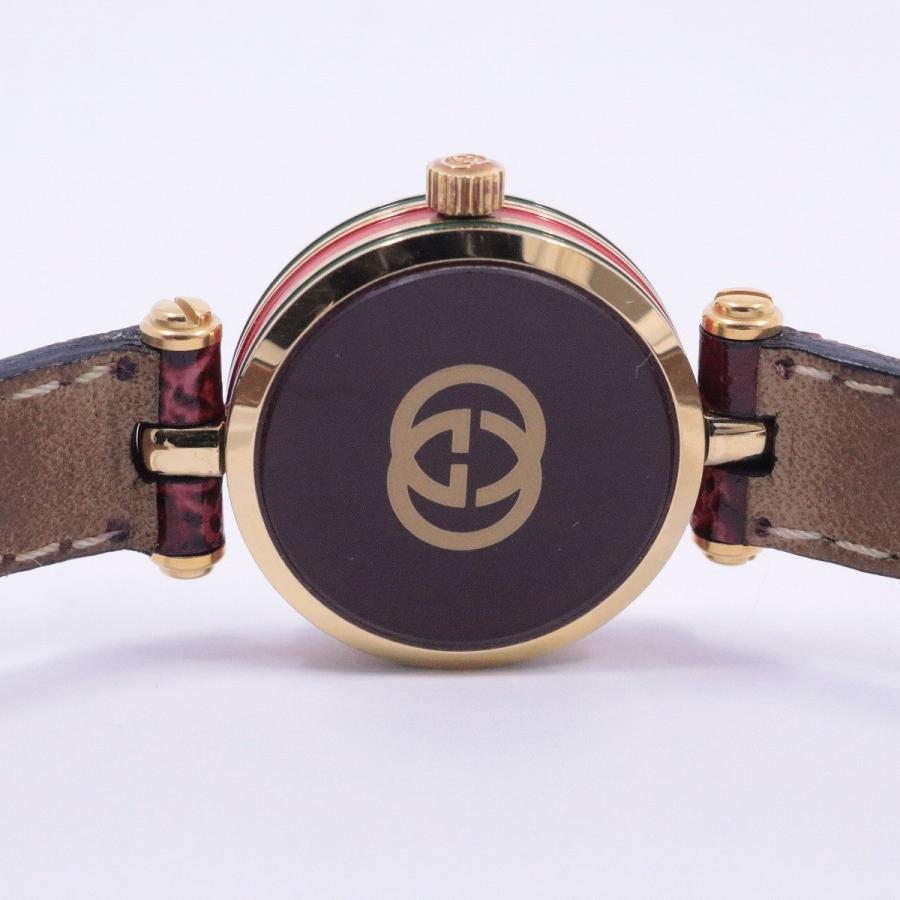 GUCCI グッチ ラウンド型 シェリーラインケース クォーツ