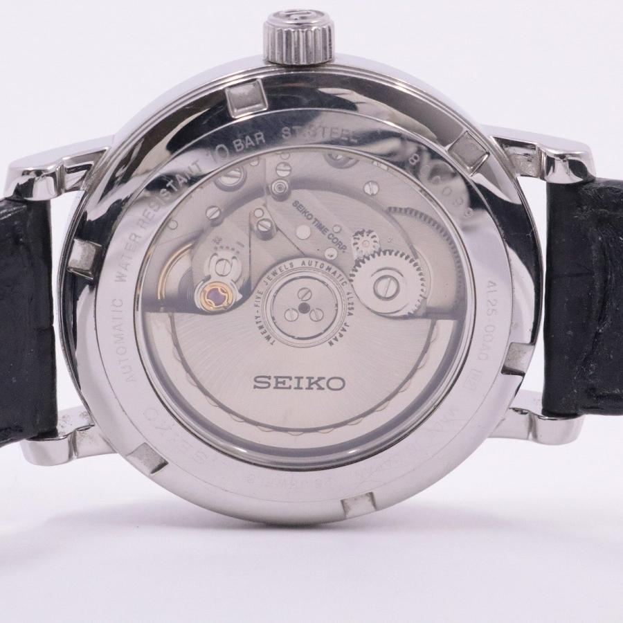 SEIKO セイコー メカニカル 自動巻き メンズ 腕時計 グレー文字