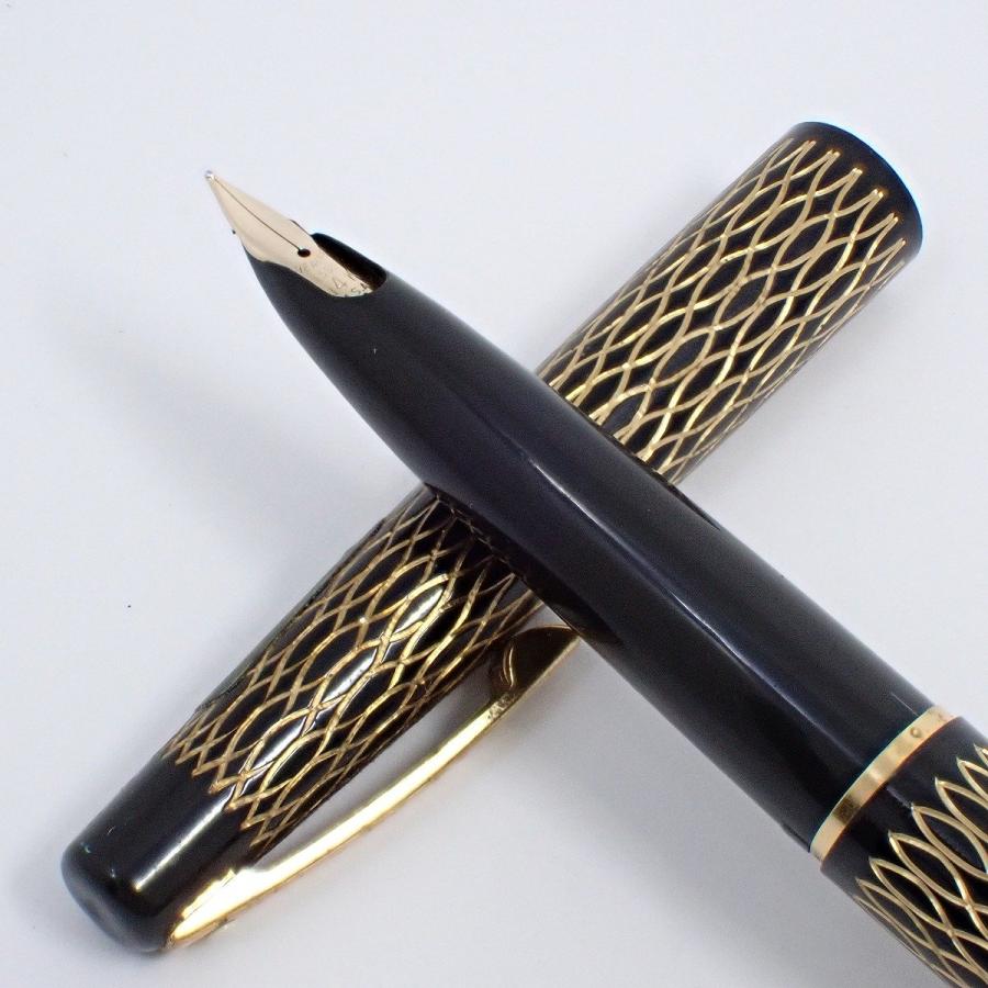 SHEAFFER（シェーファー） レディ 万年筆 14Kペン先 ブラック×ゴールド