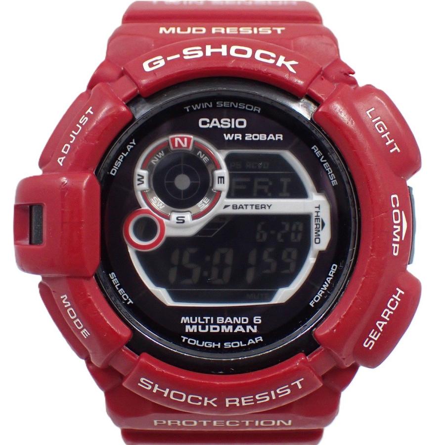カシオ G-SHOCK マッドマン GW-9300RD ソーラー電波 レッド G-SHOCK 【訳あり品】カシオ マッドマン メン・イン・レスキュー