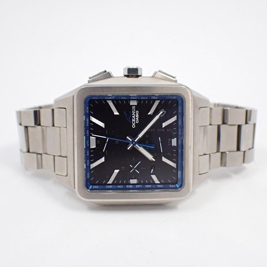 OCEANUS ブラック スクエア時計 Monotone Classics 白と黒のオシアナス | CASIO