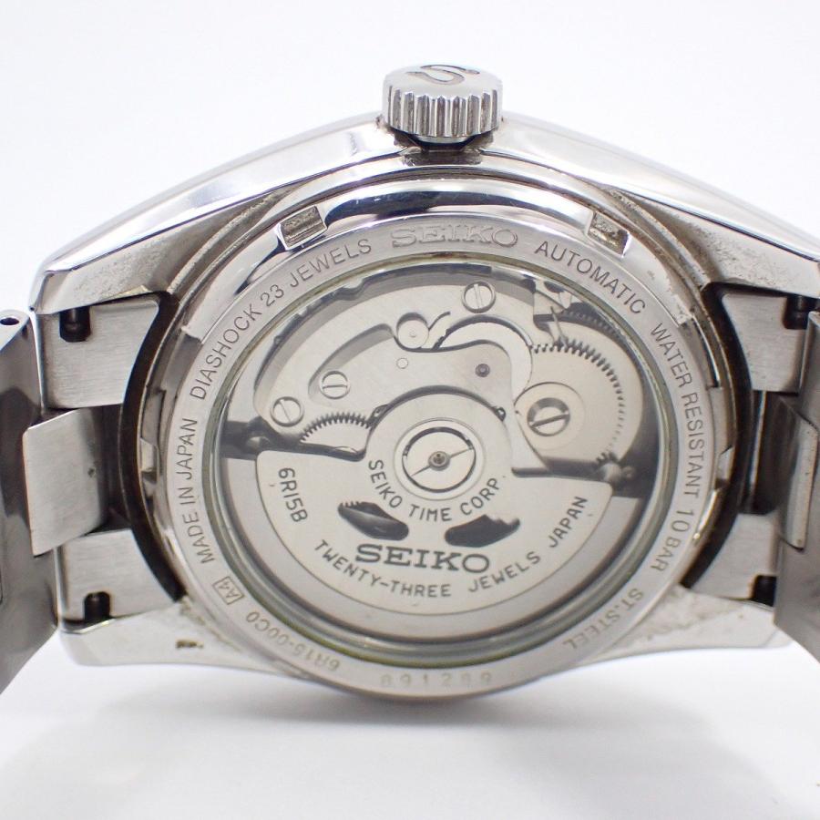 希少 セイコー メカニカル アイボリー 6R15-00C0 裏スケ 自動巻き セイコー メカニカル SARB035 アイボリー文字盤 6R15-00C0 自動