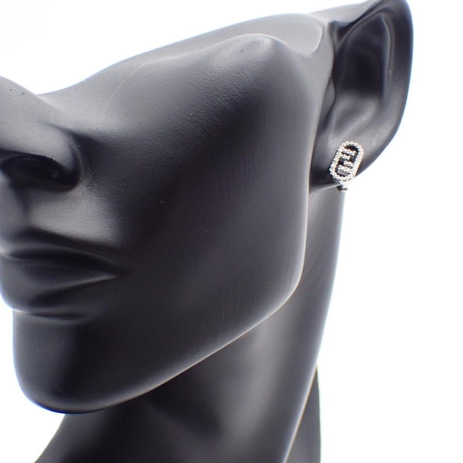 FENDI（フェンディ） オーロック FFロゴ ピアス シルバー色金具