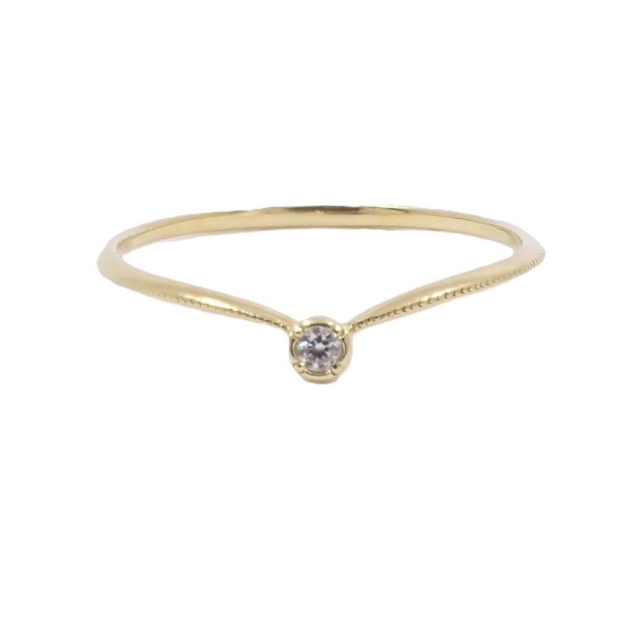 AHKAH アーカーダイヤモンド K18 ジェルムリング 5号 アーカー k18