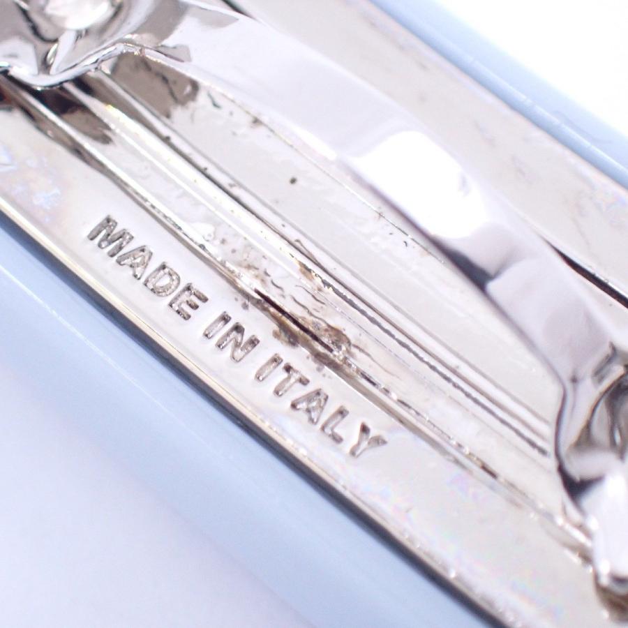 miumiu バレッタ ヘアピン 2個セット 青 miumiu ミュウミュウ ヘアクリップ バレッタ 2個入り ブルー系【いおき