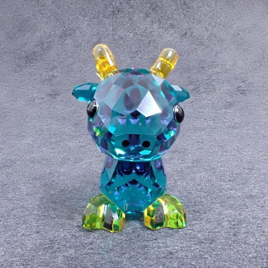 Swarovski 青いドラゴン クリスタル タツ Swarovski 青いドラゴン