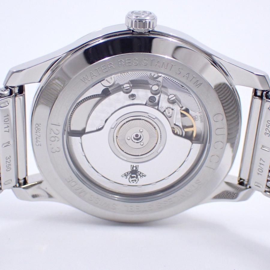 GUCCI 時計 126.3 ホワイト文字盤 GUCCI（グッチ） 126.3 Gタイムレス 自動巻き メンズ 腕時計 白文字盤