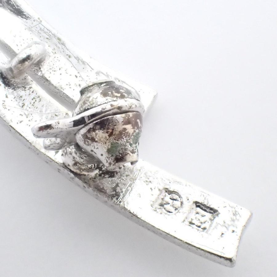 MIKIMOTO（ミキモト） リボン リーフモチーフ ブローチ シルバー