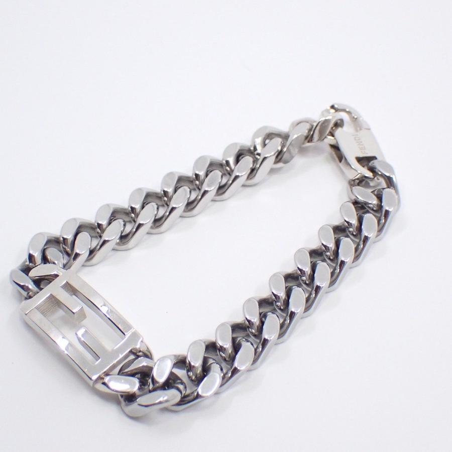 FENDI（フェンディ） バゲット FFロゴ 喜平チェーン ブレスレット