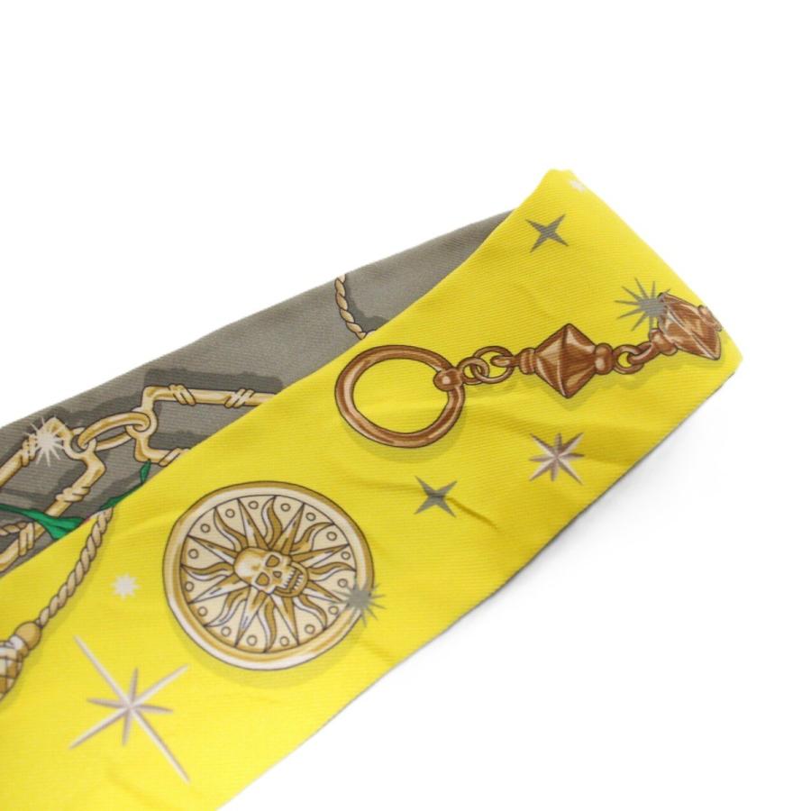 HERMES（エルメス） ツイリー セ・ラ・フェット シルク100％ イエロー