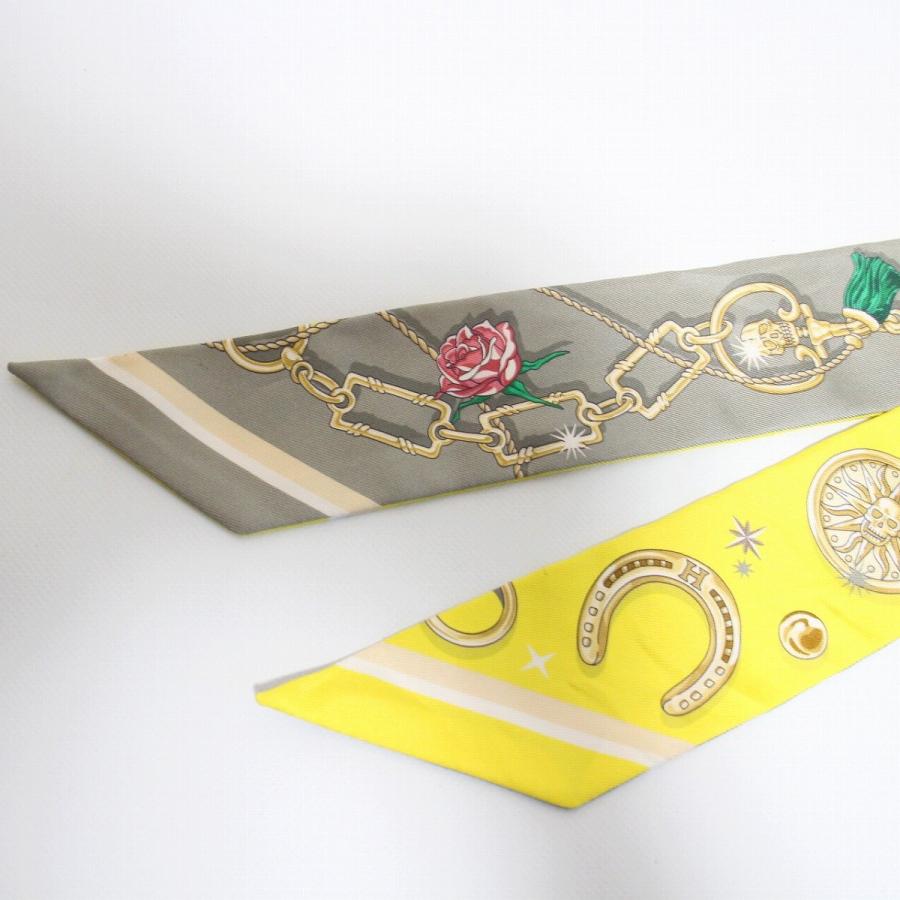 HERMES（エルメス） ツイリー セ・ラ・フェット シルク100％ イエロー