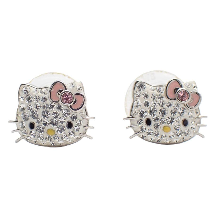 り*こ様 Swarovski ハローキティ ピアス SWAROVSKI（スワロフスキー） ハローキティ ピアス シルバー色金具