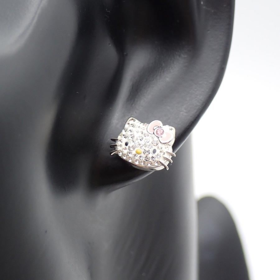 SWAROVSKI（スワロフスキー） ハローキティ ピアス シルバー色金具