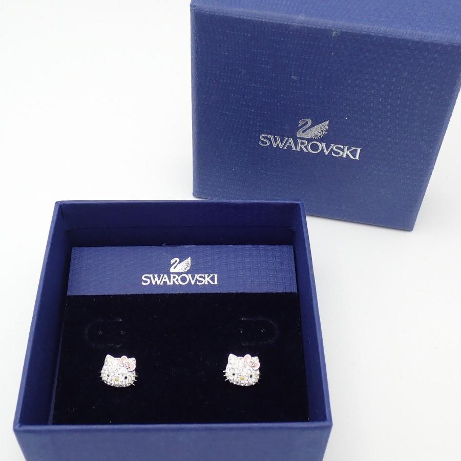 SWAROVSKI（スワロフスキー） ハローキティ ピアス シルバー色金具