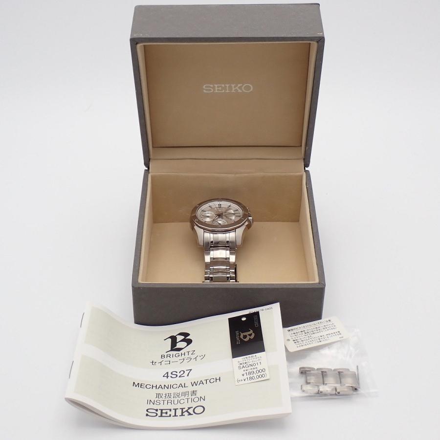 セイコー ブライツSAGN011 メカニカルレトログラード　自動巻き腕時計 BRIGHTZ SEIKO セイコー ブライツ レトログラード デイデイト 自動巻き