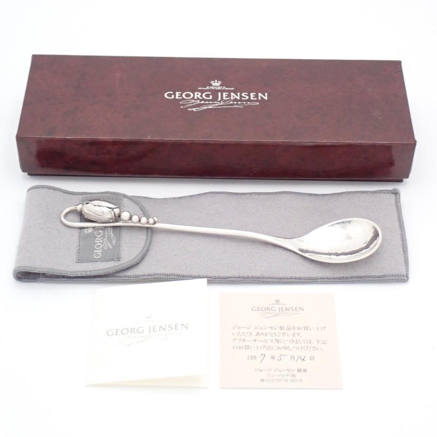 ジョージジェンセン　ブロッサムsterling925 コーヒースプーン6本　共袋 Georg Jensen（ジョージ ジェンセン） 84 ブロッサム ティースプーン