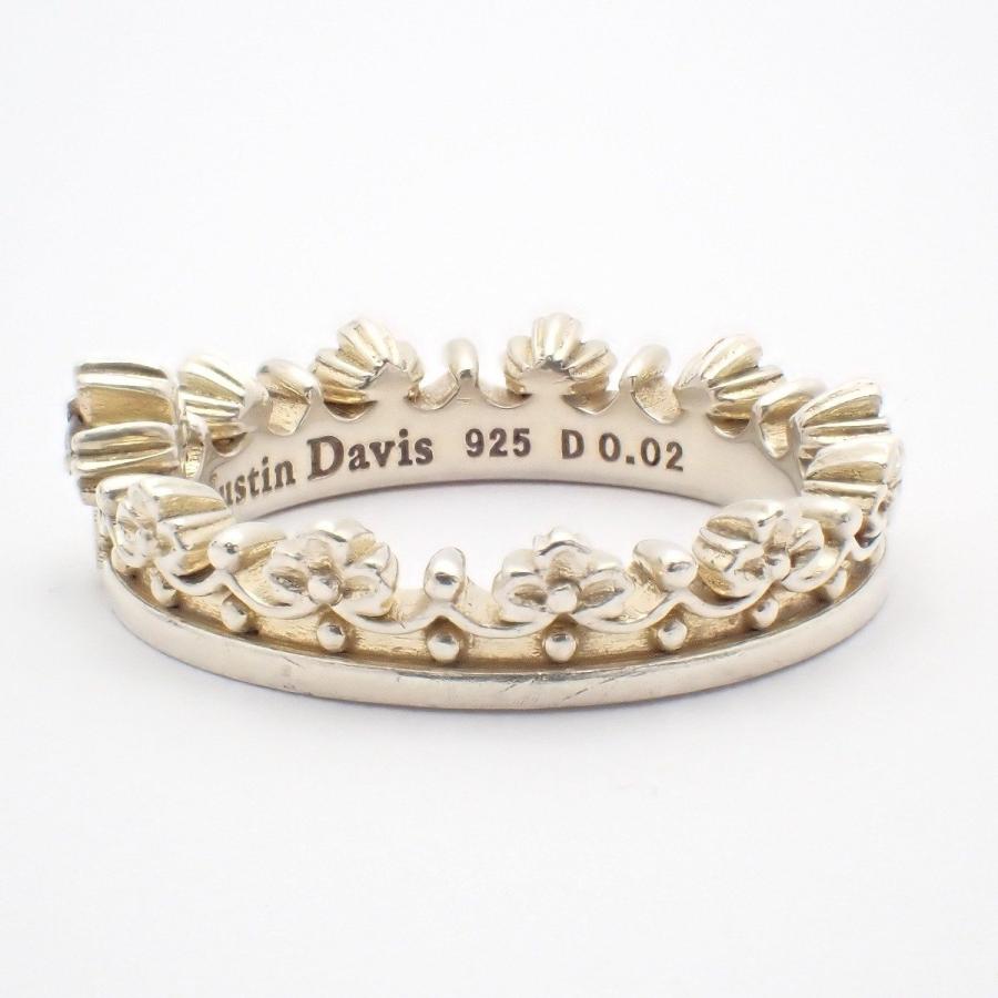 JUSTIN DAVIS ジャスティンデイビス CORONATION リング 指輪 シルバー925/ダイヤモンド0.02ct 9号【いおき質店】_1