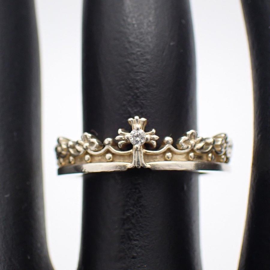 JUSTIN DAVIS ジャスティンデイビス CORONATION リング 指輪 シルバー925/ダイヤモンド0.02ct 9号【いおき質店】_4