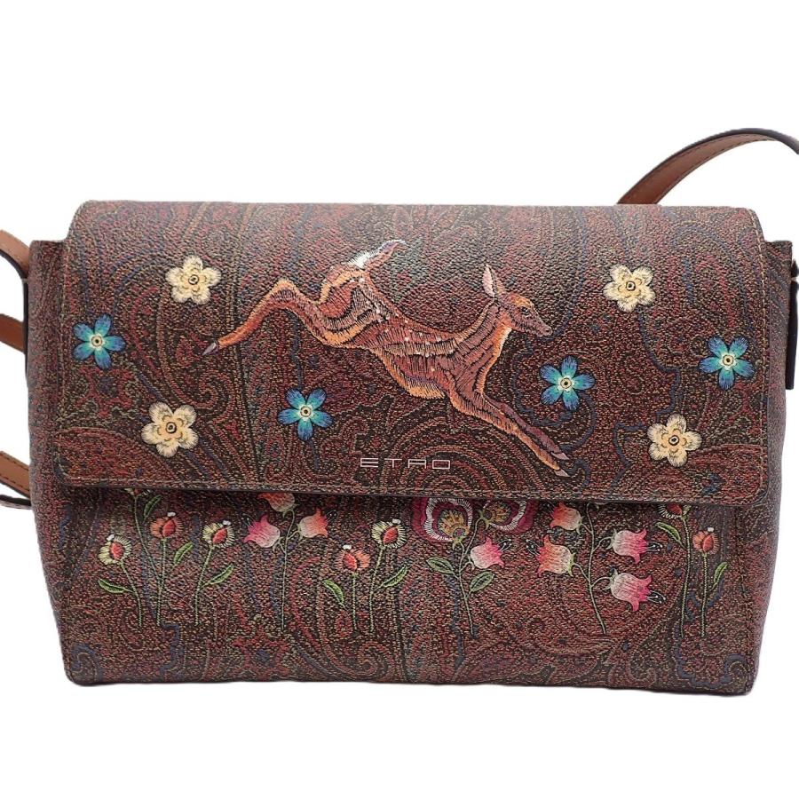 ETRO エトロ ショルダーバッグ ペイズリー バンビ ブラウン系 ETRO（エトロ） ショルダーバッグ ペイズリー バンビ ブラウン系【い