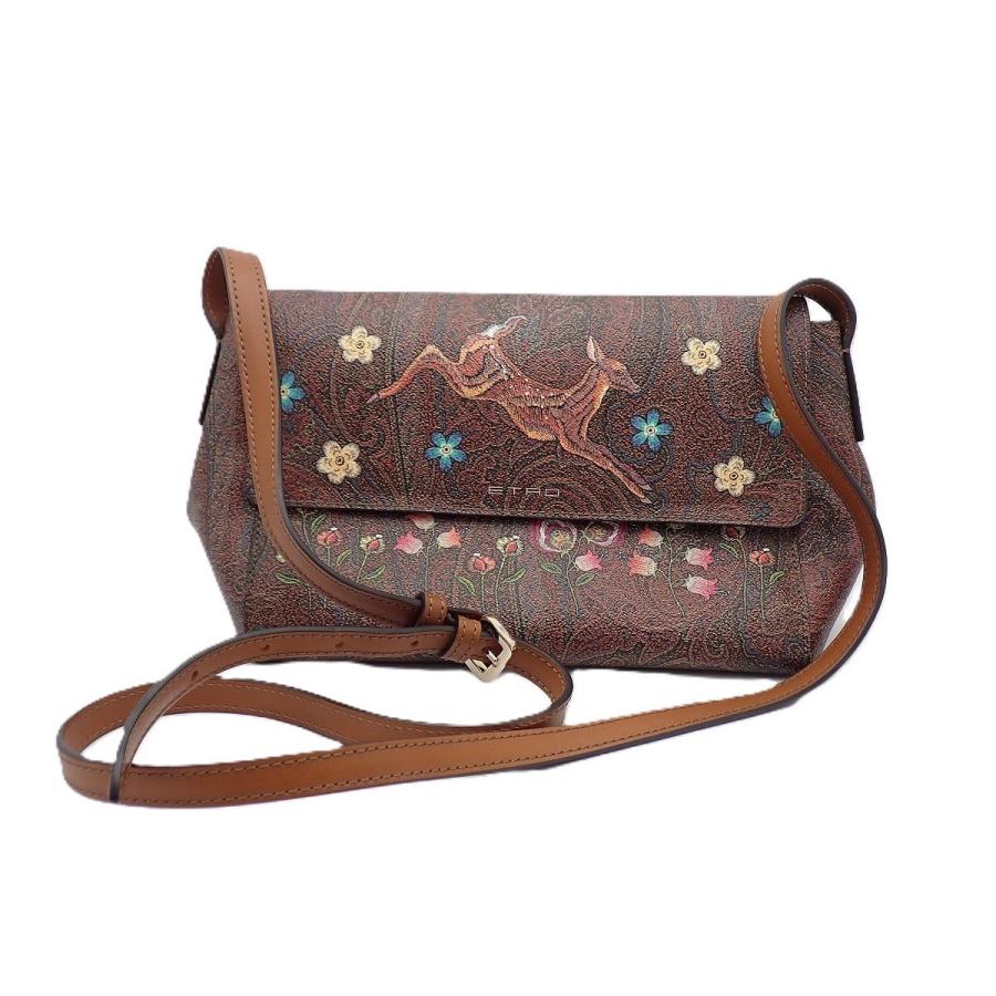 ETRO（エトロ） ショルダーバッグ ペイズリー バンビ ブラウン系【い