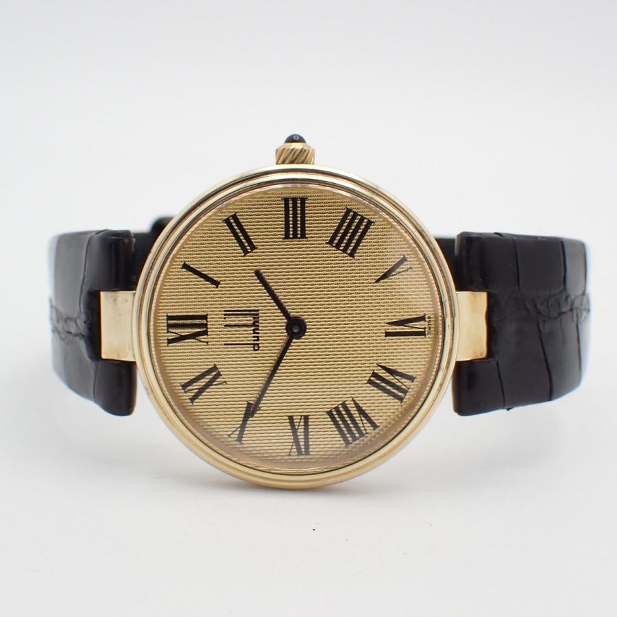 dunhill（ダンヒル） ラウンド型 スターリングシルバー925 ゴールドGP