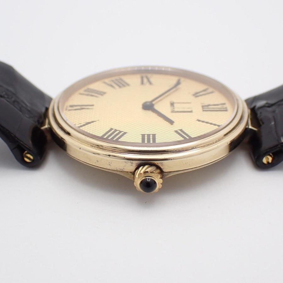 dunhill（ダンヒル） ラウンド型 スターリングシルバー925 ゴールドGP