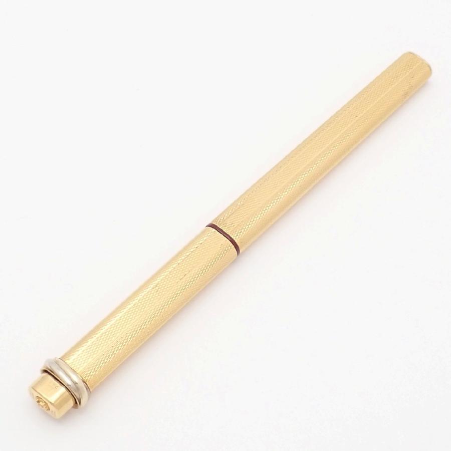 Cartier（カルティエ） トリニティ オーバル 万年筆 ゴールド×ボルドー