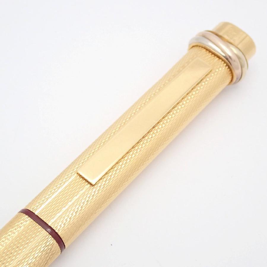 Cartier（カルティエ） トリニティ オーバル 万年筆 ゴールド×ボルドー