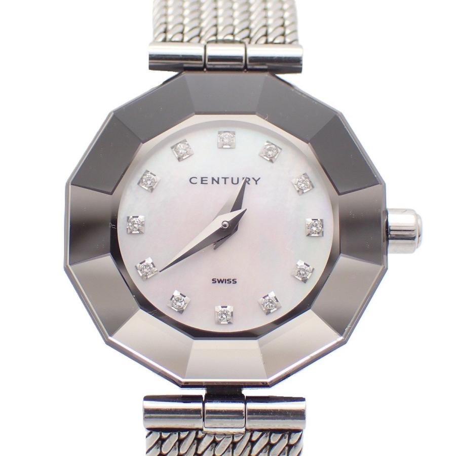 【CENTURY/センチュリー】タイムジェム ダイヤ レディース 腕時計 美品 CENTURY センチュリー TIME GEM カットガラス クォーツ レディース