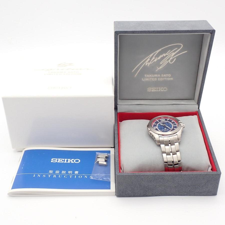 希少 SEIKO セイコー イグニッション 佐藤琢磨限定モデル ソーラー SEIKO（セイコー） 【美品】SEIKO イグニッション 佐藤琢磨限定モデル