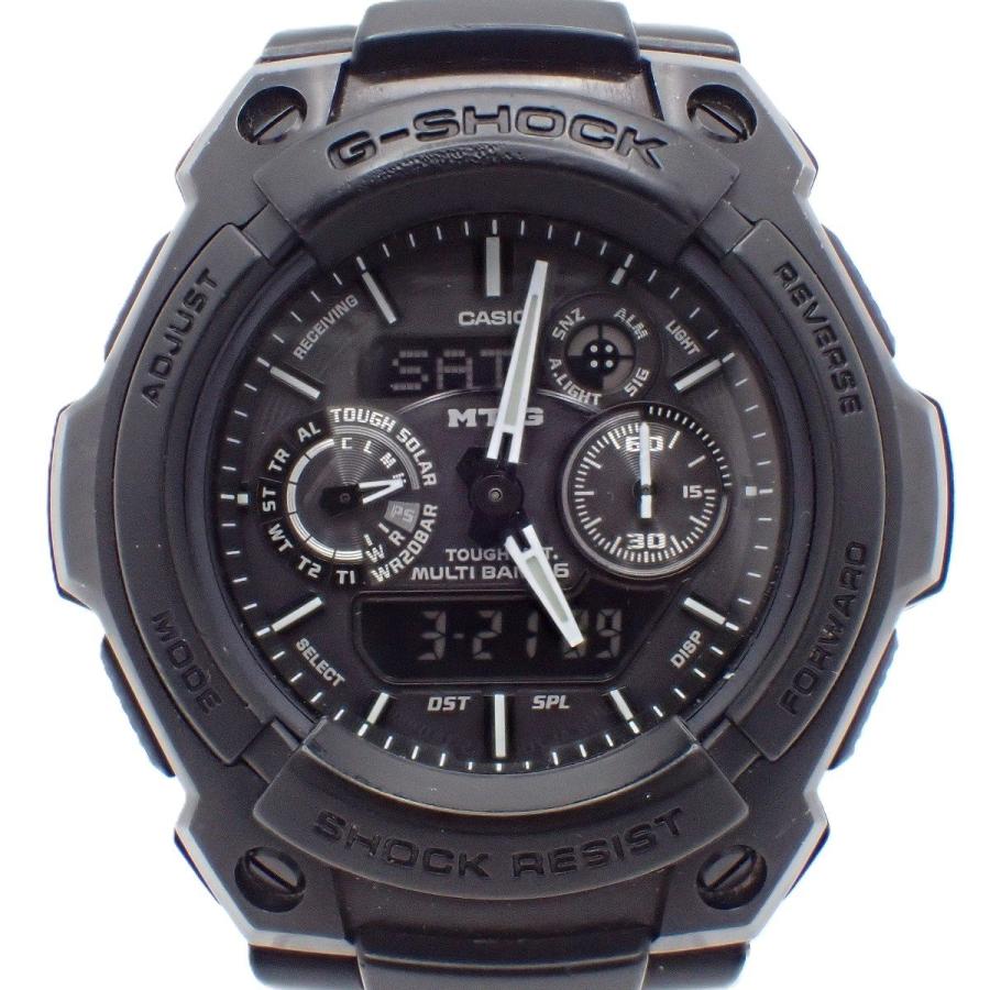 【生産終了モデル】G-SHOCK MTG-1500B ブラック 電波ソーラー MT-G カシオ G-SHOCK ソーラー電波 メンズ 腕時計 オールブラック