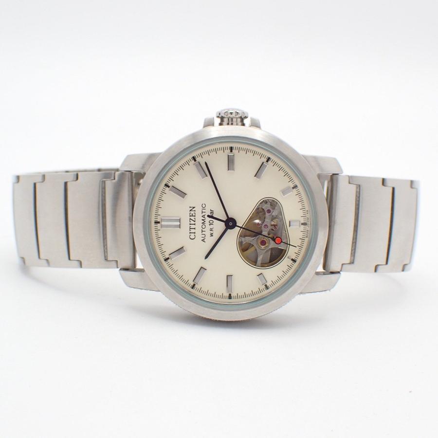 【限定999個】CITIZEN 自動巻き腕時計 スケルトン CITIZEN（シチズン） セミスケルトン 自動巻き メンズ 腕時計 ホワイト