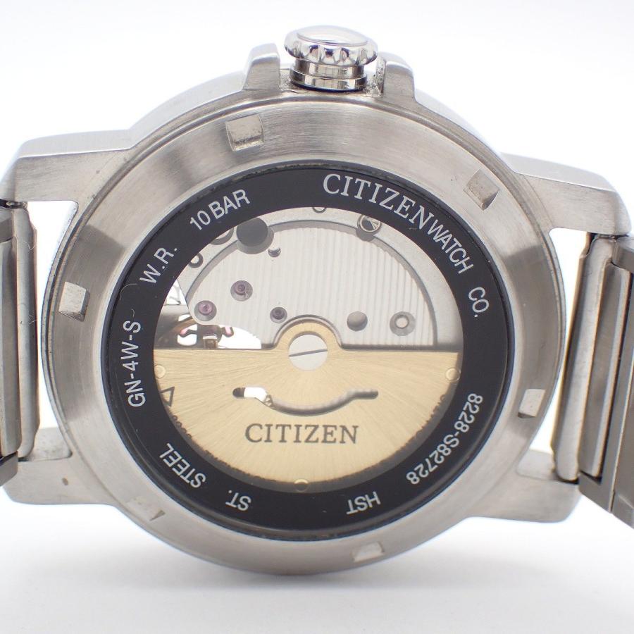 CITIZEN（シチズン） セミスケルトン 自動巻き メンズ 腕時計 ホワイト