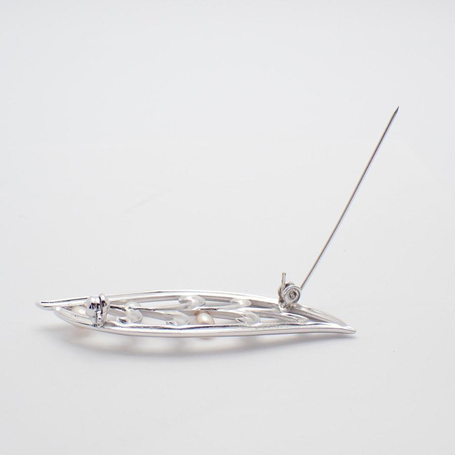 TASAKI　タサキ　パールネックレス　リーフモチーフ　本真珠　シルバー TASAKI タサキ パールネックレス リーフモチーフ 本真珠 シルバー