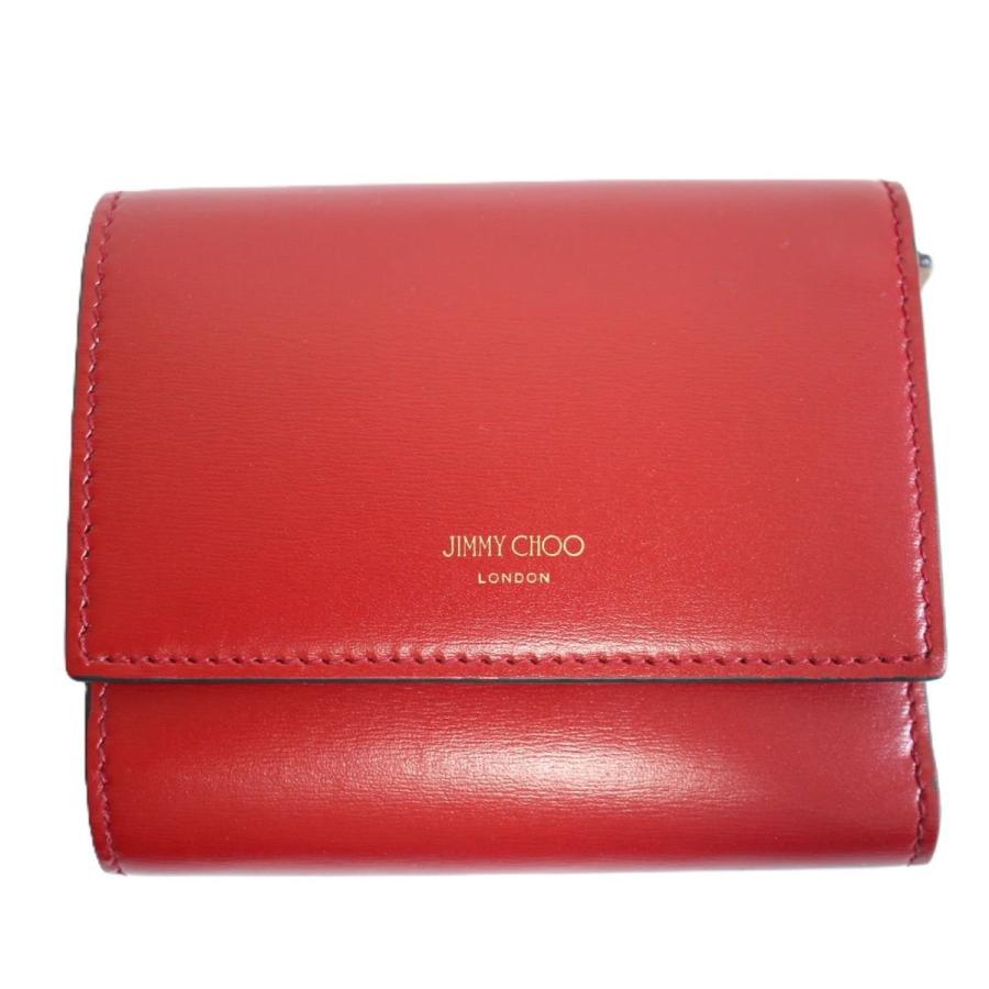 JIMMY CHOO ジミーチュウ 三つ折り財布 Marinda AYO マリンダ レザー  