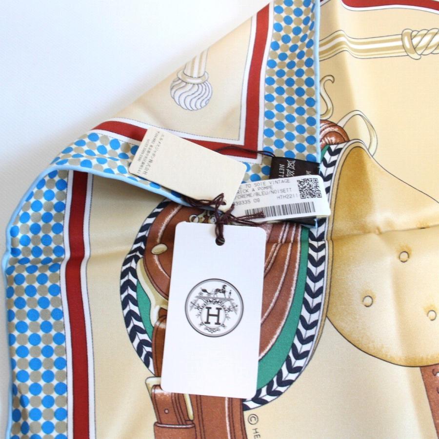 HERMES（エルメス） カレ 70 スカーフ CARRICK A POMPE 馬具柄