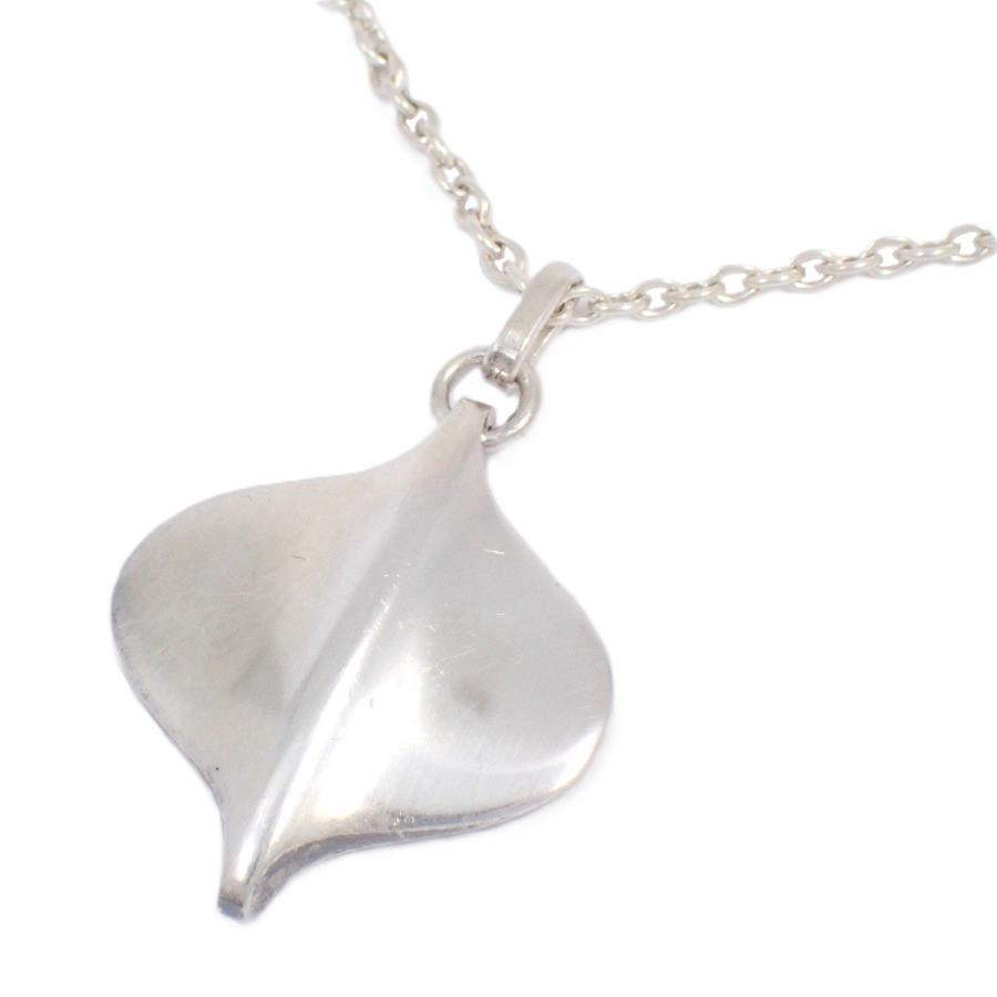 ジョージジェンセンシルバー 葉モチーフ ネックレス