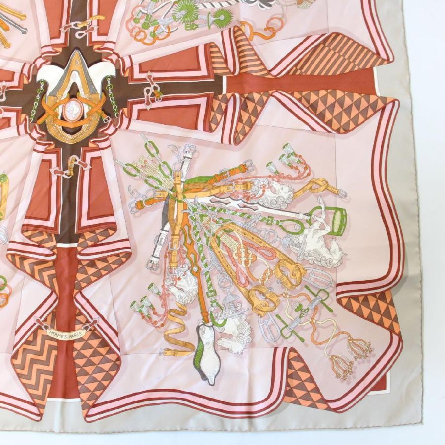 HERMES（エルメス） カレ 90 スカーフ 鞍職人の花束 シルク100