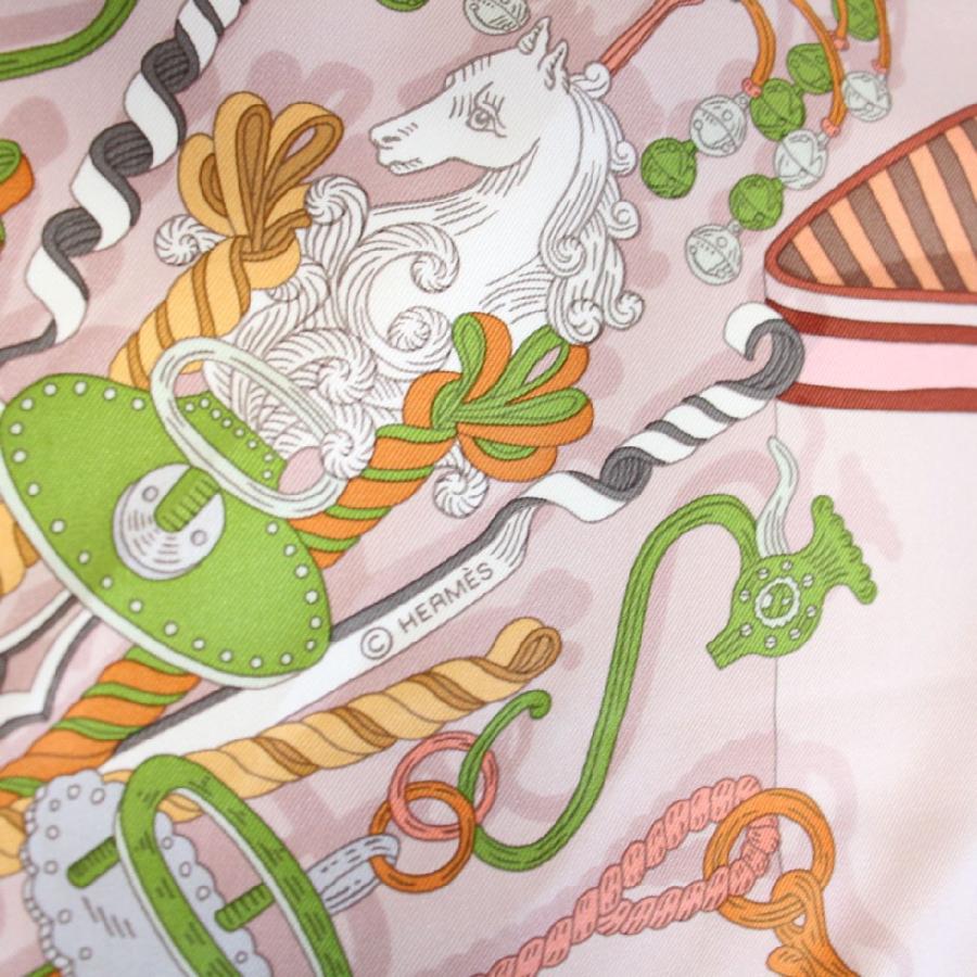 HERMES（エルメス） カレ 90 スカーフ 鞍職人の花束 シルク100
