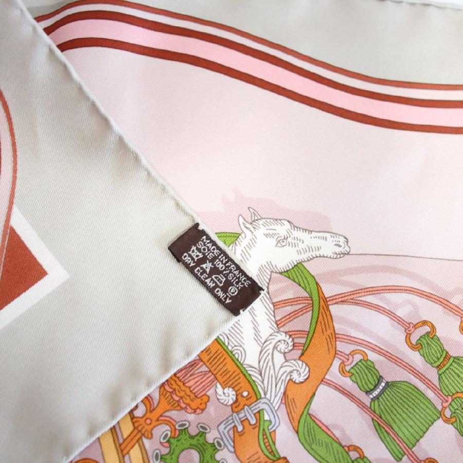 HERMES（エルメス） カレ 90 スカーフ 鞍職人の花束 シルク100