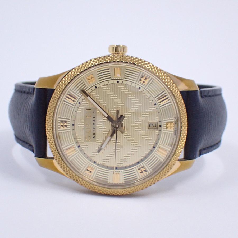 GUCCI（グッチ） YA126340 エリクス 自動巻き メンズ 腕時計 ゴールド