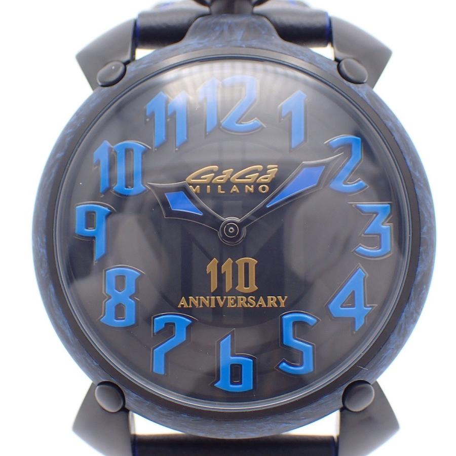 GaGaMILANO 腕時計 マヌアーレ 【美品】ガガミラノ マニュアーレ45mm インテル110周年