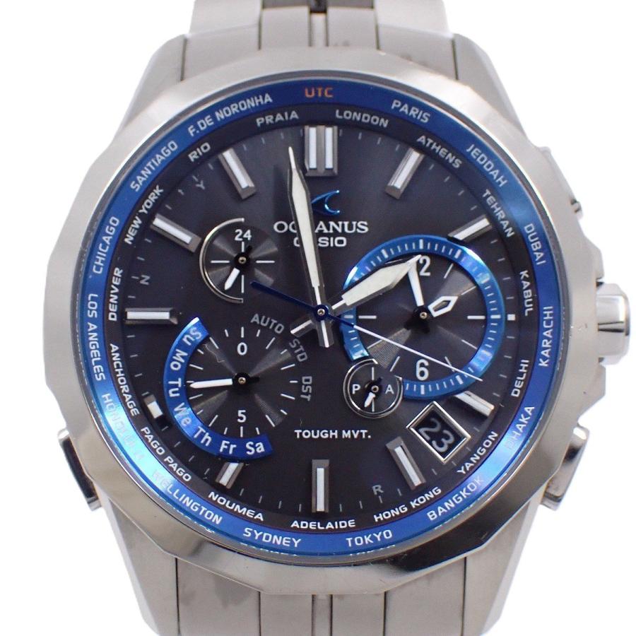 OCEANUS カシオ オシアナス マンタ ソーラー電波 メンズ 腕時計 チタン
