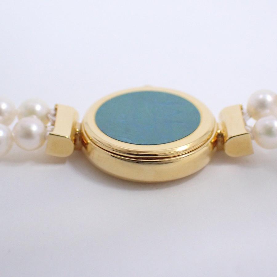 MIKIMOTO（ミキモト） JAL 2連パールブレスウォッチ クォーツ