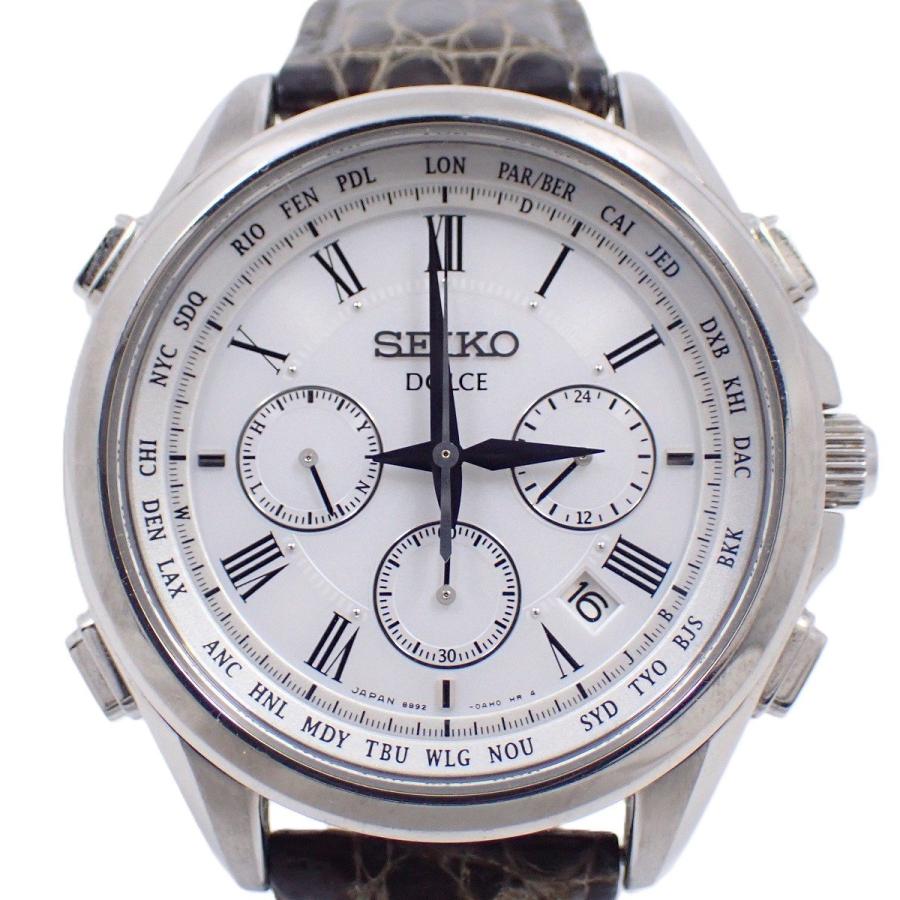 Dolce SEIKO セイコー ドルチェ ソーラー電波 クロノグラフ メンズ