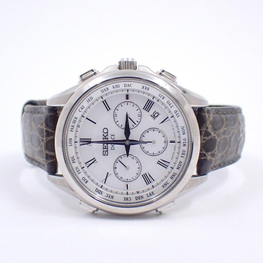 Dolce SEIKO セイコー ドルチェ ソーラー電波 クロノグラフ メンズ