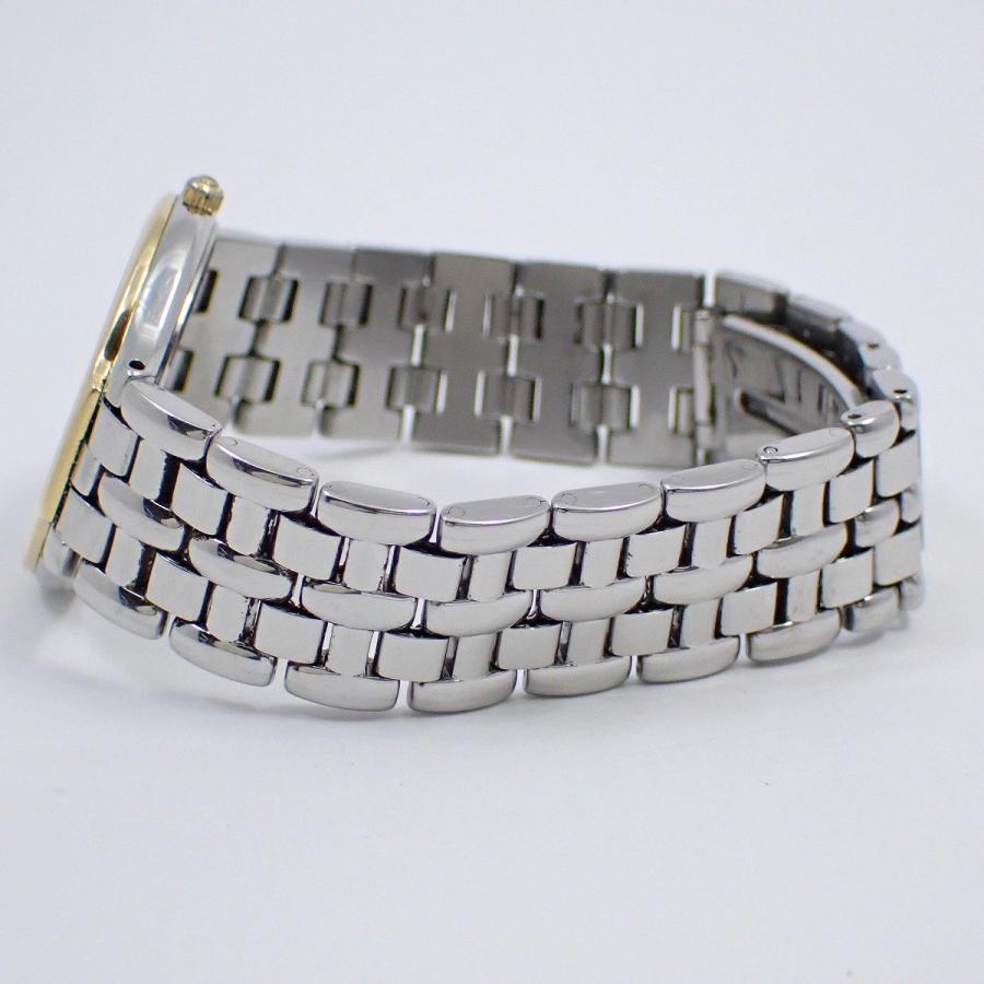 オメガ デビル シンボル YGベゼル ホワイト文字盤 クォーツ 中古品 OMEGA オメガ デビル シンボル 中古 メンズ腕時計 YGベゼル